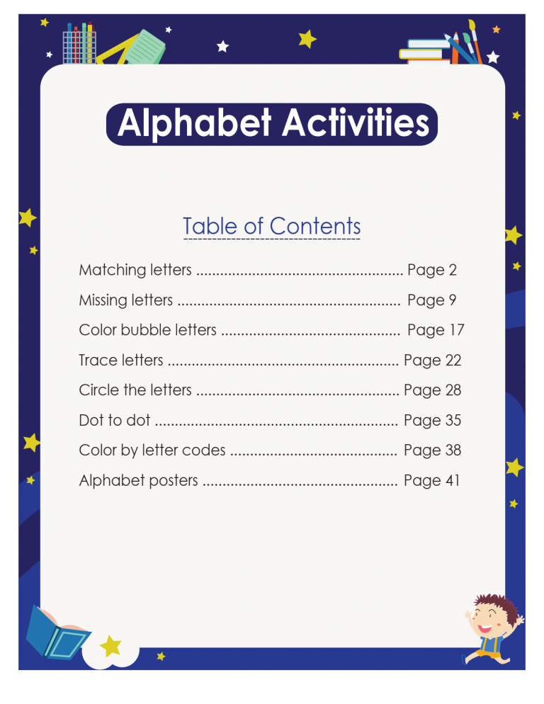 Rich Results on Google's SERP when searching for 'Alphabet Activities'