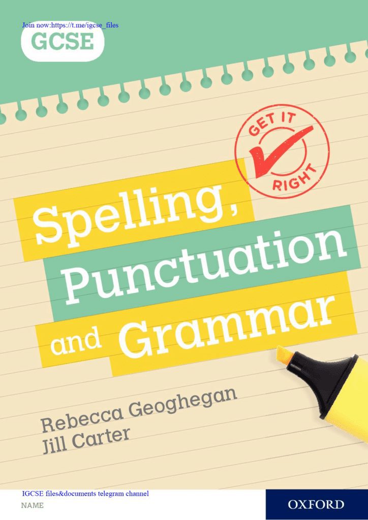 GCSE Grammer-Punctuation.IGCSE