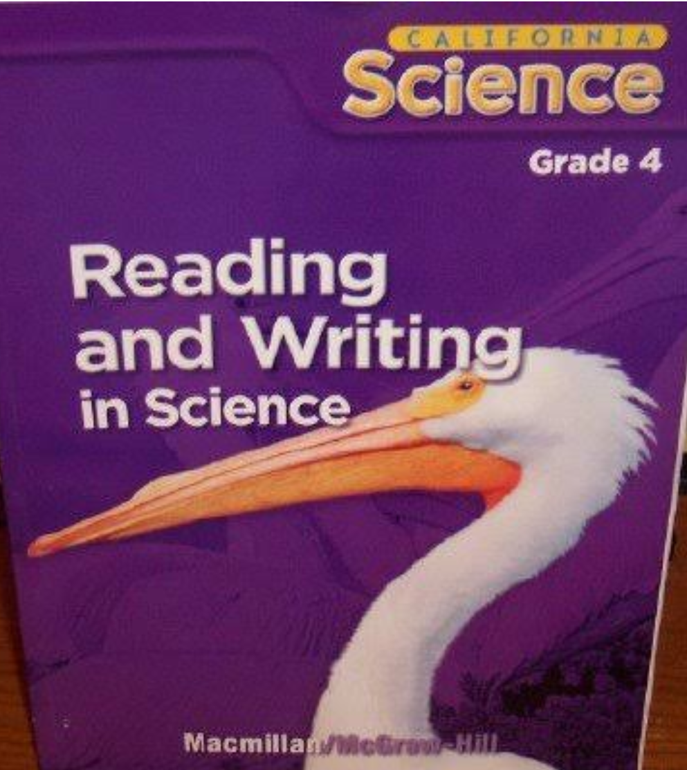California Science Reading and Writing Grade 4