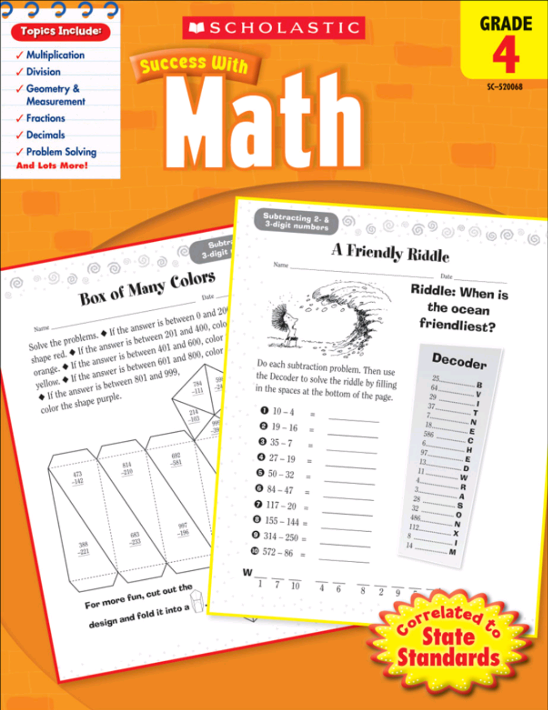 Scholastic Success with Math Grade 4